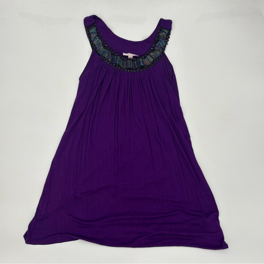 Romeo & Juliet Couture Vibrant Purple Sleeveless Dress